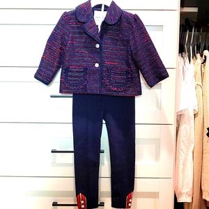 Janie and Jack Jacket and Legging Pants Set 3T-4T